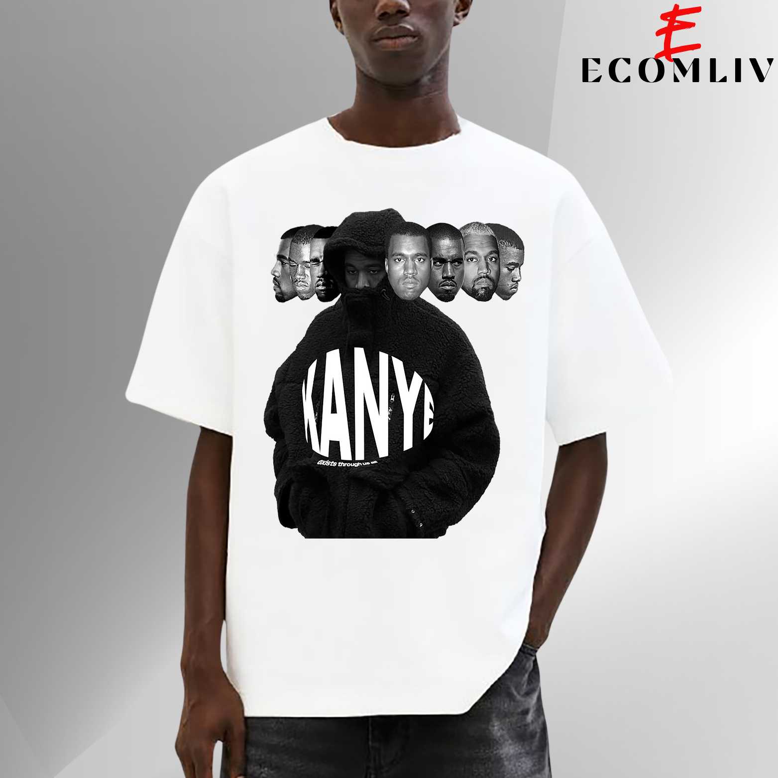 Kanye West Retro T Shirt, Streetwear Shirt, Unisex Hip Hop Outfit